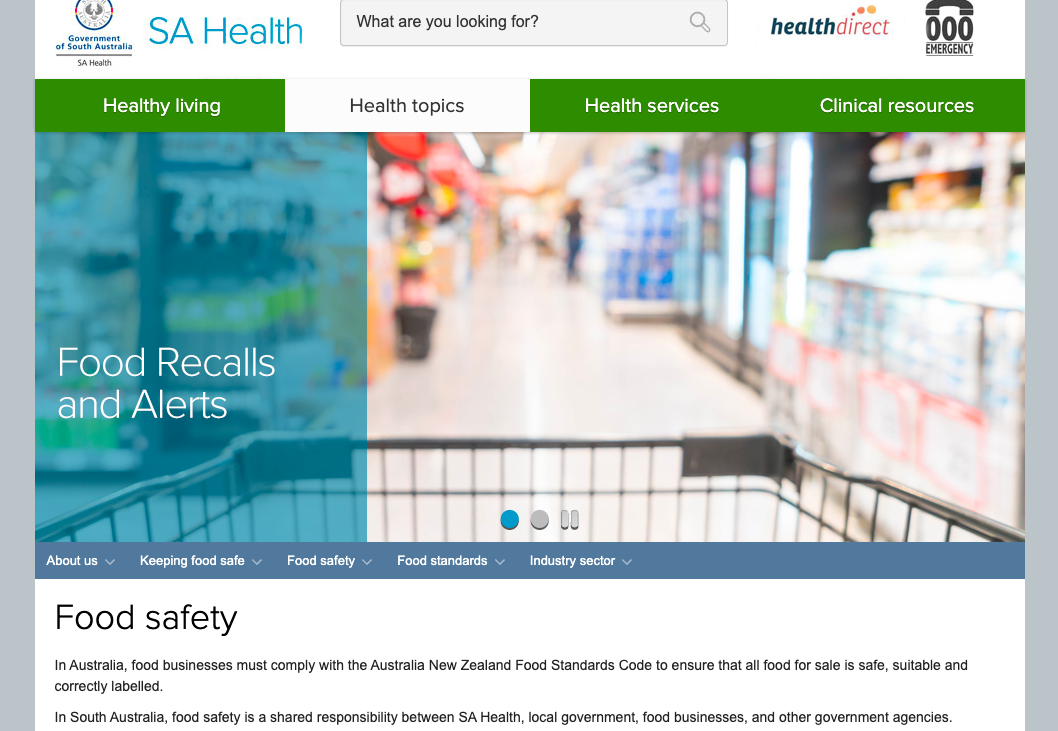 Food safety  healthdirect